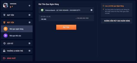 Hướng dẫn Rút Tiền nhà cái Rik88 - Đơn giản và Nhanh chóng